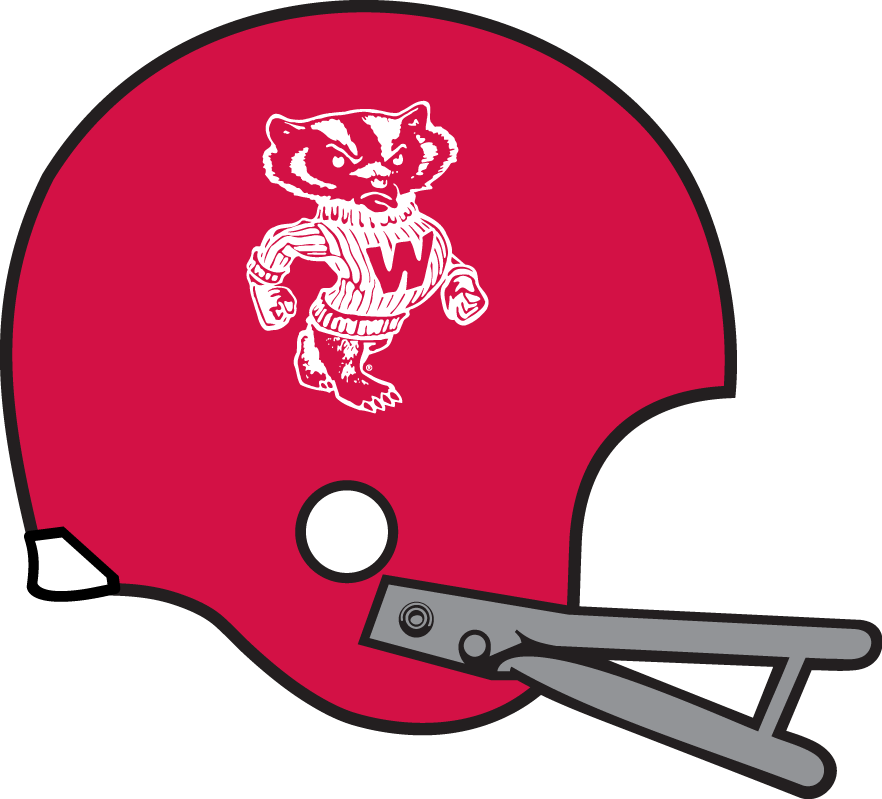 Wisconsin Badgers 1967-1969 Helmet Logo t shirts iron on transfers